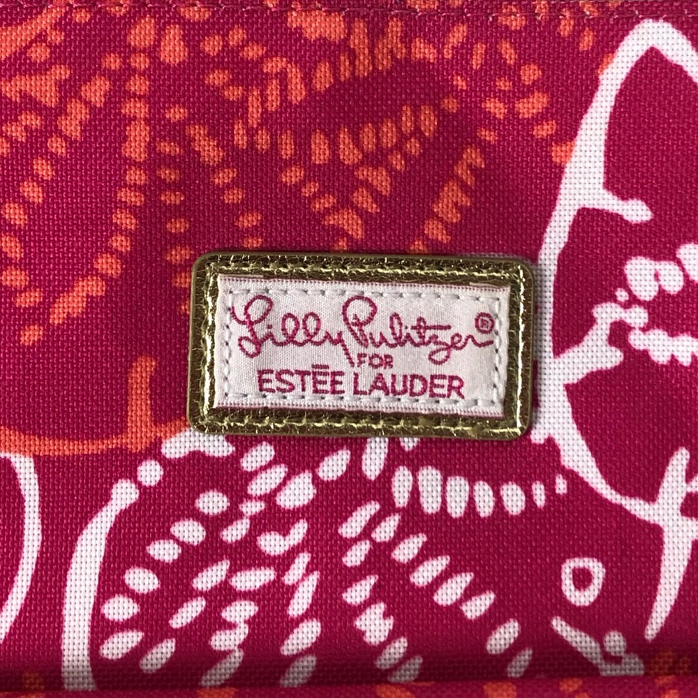 Lily Pulitzer Estee Lauder Pink White Tote 💜HP !! - Picture 4 of 4